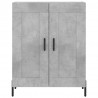 Witrynka, szarość betonu 69,5x34x180 cm materiał drewnopochodny