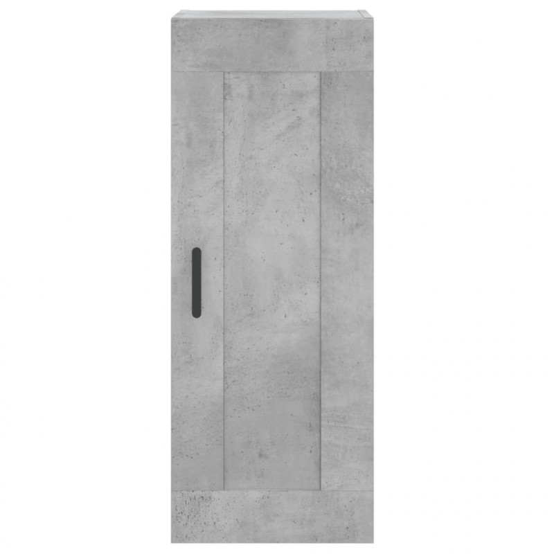 Wysoka szafka, szarość betonu, 34,5x34x180 cm