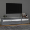 Szafka pod TV z oświetleniem LED, szary dąb sonoma,195x35x40 cm