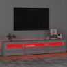 Szafka pod TV z oświetleniem LED, szary dąb sonoma,195x35x40 cm