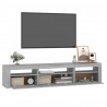 Szafka pod TV z oświetleniem LED, szary dąb sonoma,195x35x40 cm