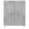 Witrynka, szarość betonu 69,5x34x180 cm materiał drewnopochodny
