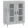 Witrynka, szarość betonu 69,5x34x180 cm materiał drewnopochodny