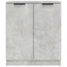 Szafki 2 szt., szary beton 60x30x70 cm, materiał drewnopochodny