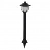 Lampy solarne do ogrodu, 6 szt., LED, czarne
