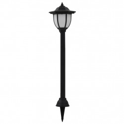 Lampy solarne do ogrodu, 6 szt., LED, czarne