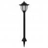 Lampy solarne do ogrodu, 6 szt., LED, czarne