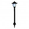 Lampy solarne do ogrodu, 6 szt., LED, czarne