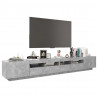 Szafka pod TV z oświetleniem LED, szarość betonu, 260x35x40 cm