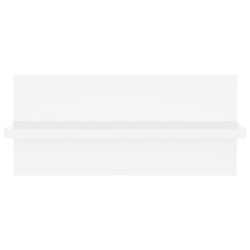 Półki ścienne, 4 szt., białe, 40x11,5x18 cm