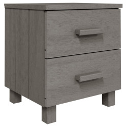 Szafki nocne HAMAR, 2 szt., jasnoszare, 40x35x44,5 cm, sosnowe