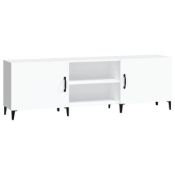 Szafka pod TV, biała, 150x30x50 cm, materiał drewnopochodny