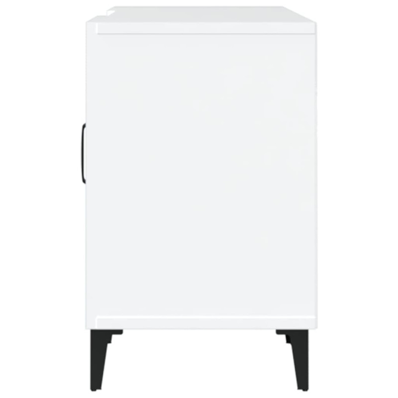 Szafka pod TV, biała, 150x30x50 cm, materiał drewnopochodny