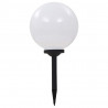 Lampy solarne do ogrodu, 4 szt., LED, kuliste, 30 cm, RGB