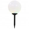 Lampy solarne do ogrodu, 4 szt., LED, kuliste, 30 cm, RGB