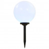 Lampy solarne do ogrodu, 4 szt., LED, kuliste, 30 cm, RGB