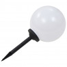 Lampy solarne do ogrodu, 4 szt., LED, kuliste, 30 cm, RGB