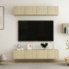 Szafki TV, 4 szt., dąb sonoma, 80x30x30 cm