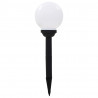Lampy solarne do ogrodu, 8 szt., LED, kuliste, 15 cm, RGB
