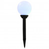 Lampy solarne do ogrodu, 8 szt., LED, kuliste, 15 cm, RGB