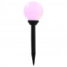 Lampy solarne do ogrodu, 8 szt., LED, kuliste, 15 cm, RGB