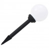 Lampy solarne do ogrodu, 8 szt., LED, kuliste, 15 cm, RGB