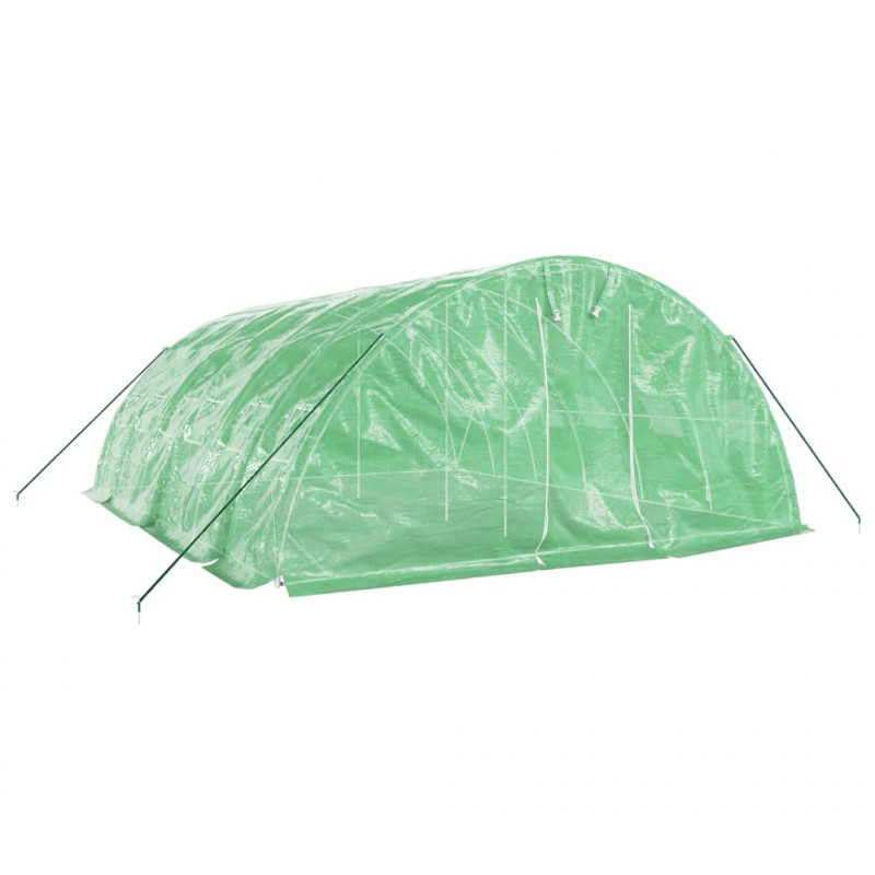 Szklarnia ze stalową ramą, zielona, 30 m², 6x5x2,3 m