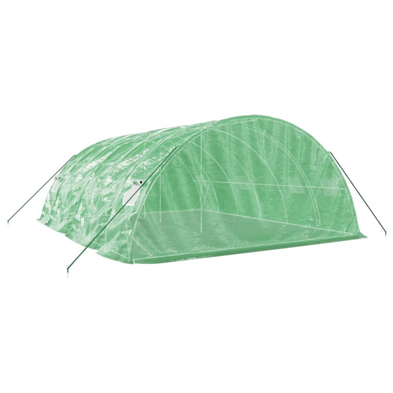 Szklarnia ze stalową ramą, zielona, 30 m², 6x5x2,3 m