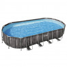 Bestway Basen ogrodowy z zestawem akcesoriów, owalny, 7,32x3,66x1,22 m