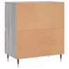 Szafki, 2 szt., szary dąb sonoma, materiał drewnopochodny