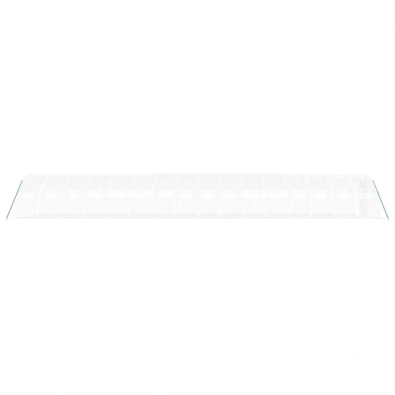 Szklarnia ze stalową ramą, biała, 64 m², 16x4x2 m