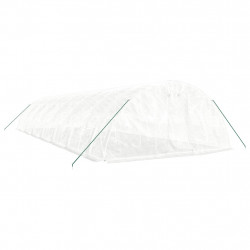 Szklarnia ze stalową ramą, biała, 70 m², 14x5x2,3 m