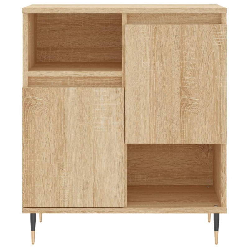 Szafki, 3 szt., dąb sonoma, materiał drewnopochodny