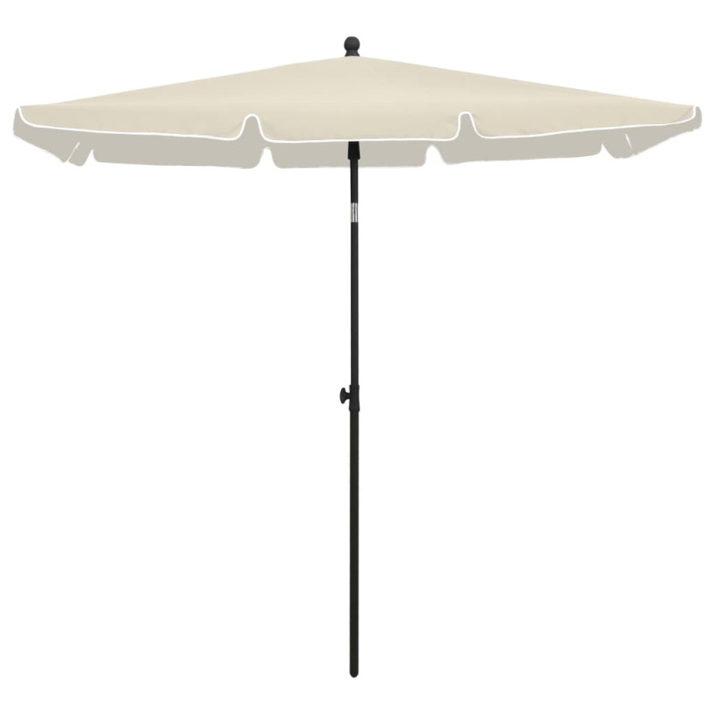 Parasol ogrodowy na słupku, 210x140 cm, piaskowy
