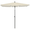 Parasol ogrodowy na słupku, 210x140 cm, piaskowy