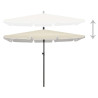 Parasol ogrodowy na słupku, 210x140 cm, piaskowy