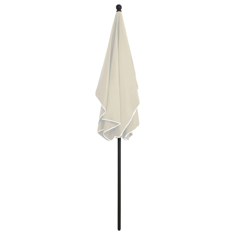 Parasol ogrodowy na słupku, 210x140 cm, piaskowy