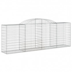 Kosze gabionowe, 20 szt, 300x50x100/120cm, galwanizowane żelazo