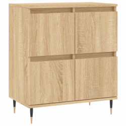 Szafki, 3 szt., dąb sonoma, materiał drewnopochodny