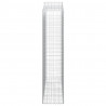 Kosze gabionowe, 4 szt, 200x50x220/240 cm, galwanizowane żelazo