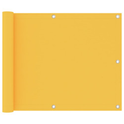 Parawan balkonowy, żółty, 75x300 cm, tkanina Oxford