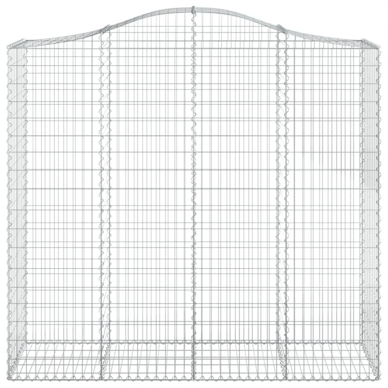 Kosze gabionowe, 13 szt, 200x50x180/200cm, galwanizowane żelazo