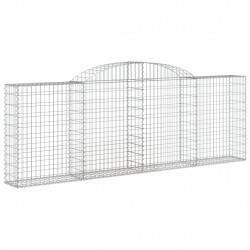 Kosze gabionowe, 20 szt, 300x30x100/120cm, galwanizowane żelazo