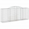 Kosze gabionowe, 12 szt, 300x50x120/140cm, galwanizowane żelazo