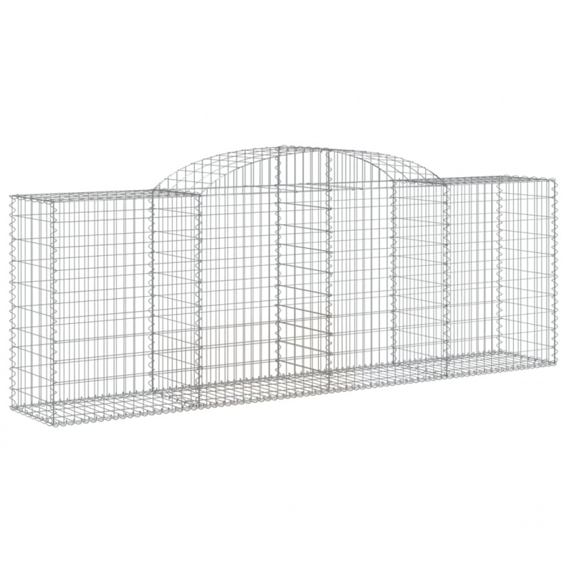 Kosze gabionowe, 30 szt, 300x50x100/120cm, galwanizowane żelazo