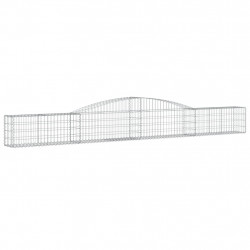 Kosze gabionowe, 5 szt, 400x30x40/60 cm, galwanizowane żelazo