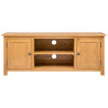 Szafka pod telewizor, 110x35x44 cm, lite drewno dębowe