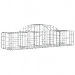 Kosze gabionowe, 18 szt, 200x50x40/60 cm, galwanizowane żelazo