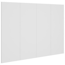 Wezgłowie łóżka, białe, 120x1,5x80 cm, materiał drewnopochodny