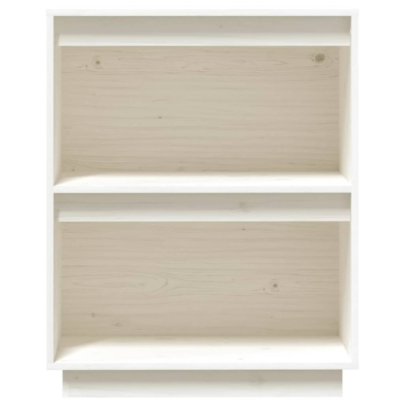 Szafka, biała, 60x34x75 cm, lite drewno sosnowe